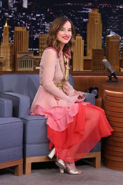 dakota johnson gucci dress on jimmy fallon|Dakota Johnson Wearing a Gucci Dress on Jimmy .